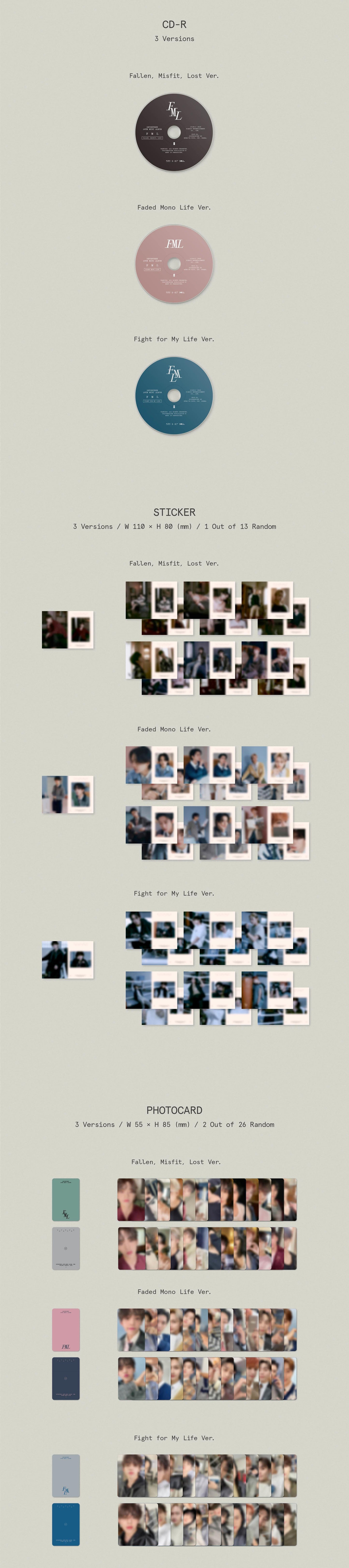 SEVENTEEN - 10th Mini Album "FML" (Random / Set)