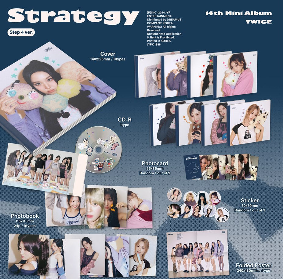TWICE – 14th Mini Album "STRATEGY" [Step 4 Ver.] [Random / Set]