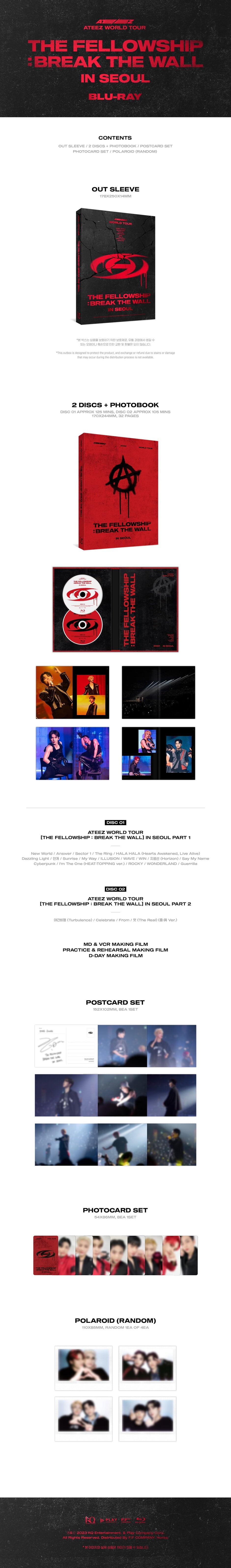 ATEEZ WORLD TOUR [THE FELLOWSHIP : BREAK THE WALL] IN SEOUL [Blu-ray]